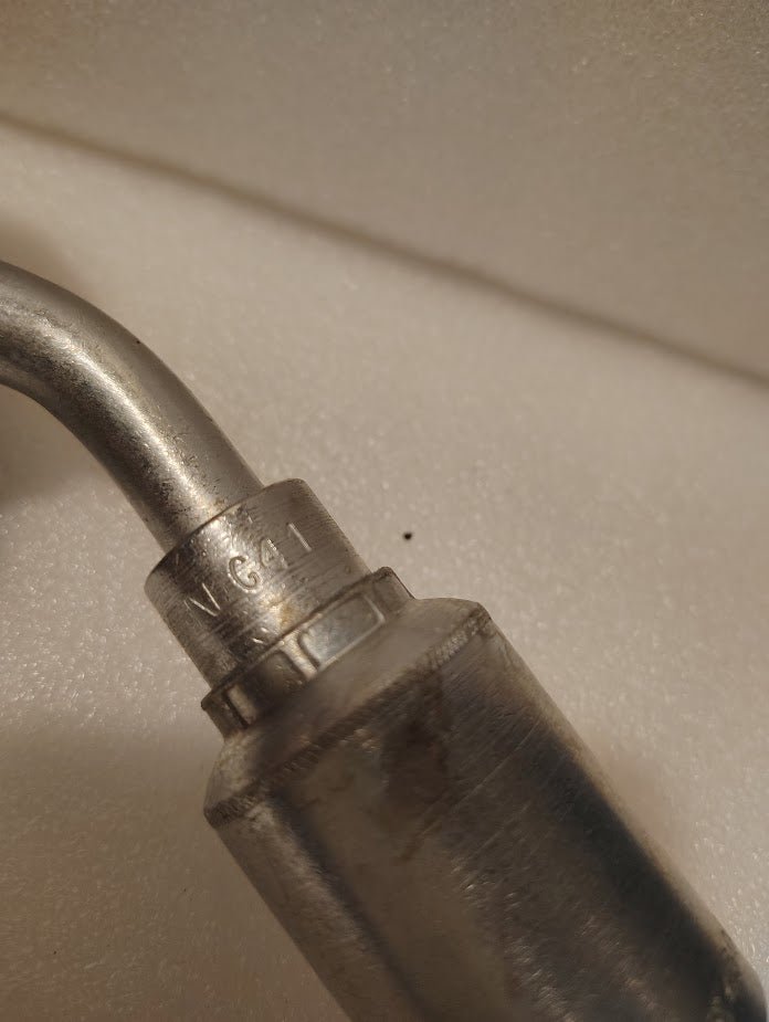 Weatherhead 43008U - G41 | 1/2" Hose x 1/2" Code 61 Flange Fitting - 45 bend | GW50 - 8x8 Fitting