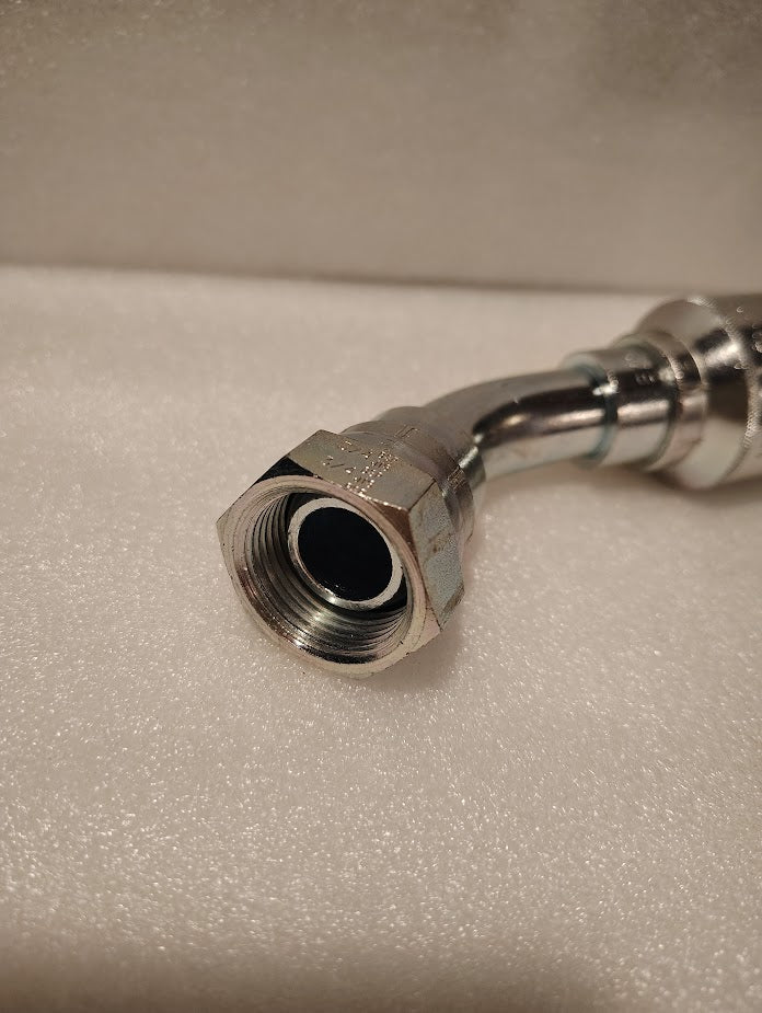Weatherhead 43012U - 52P | 3/4" Hose x 3/4" BSPP - 45 bend | GW43 - 12x12 Fitting