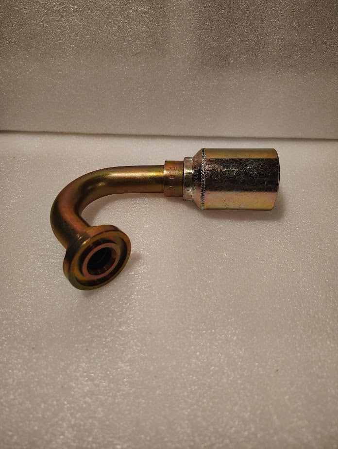 Weatherhead 43012U - H92 | 3/4" Hose x 3/4" Code 61 Flange Fitting - 135 bend | GW57 - 12x12 Fitting