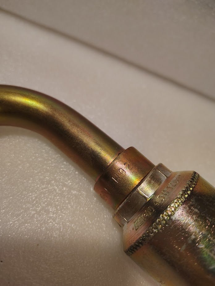 Weatherhead 43012U - H92 | 3/4" Hose x 3/4" Code 61 Flange Fitting - 135 bend | GW57 - 12x12 Fitting