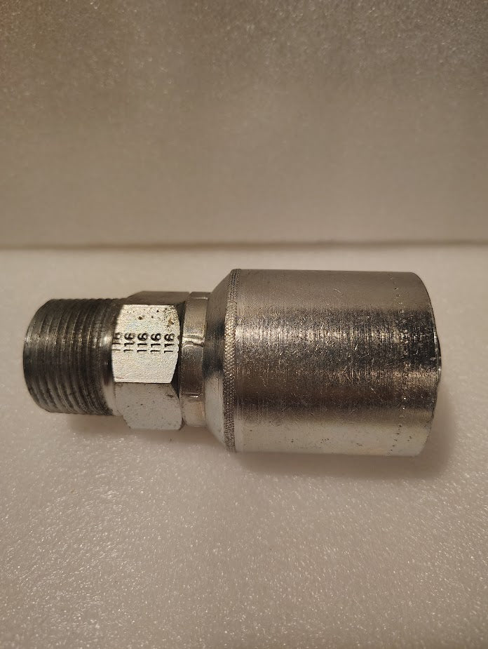 Weatherhead 43016U - 116 | 1" Hose x 1" NPTF Solid Fitting - Straight | GW01 - 16x16 Fitting