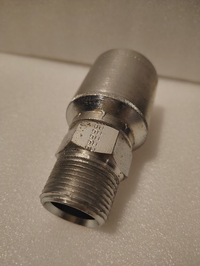 Weatherhead 43016U - 116 | 1" Hose x 1" NPTF Solid Fitting - Straight | GW01 - 16x16 Fitting
