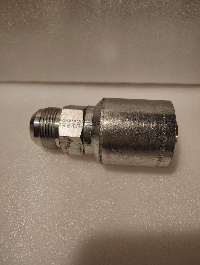 Weatherhead 43016U - 516 | 1" Hose x 1" JIC Solid Fitting - Straight | GW08 - 16x16 Fitting