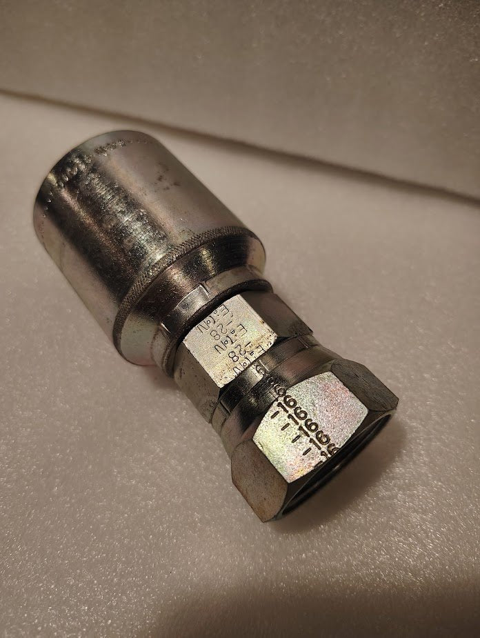 Weatherhead 43016U - 616 | 1" Hose x 1" JIC Swivel Fitting - Straight | GW09 - 16x16 Fitting