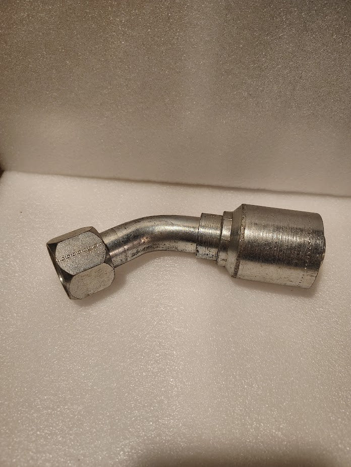 Weatherhead 43016U - 696 | 1" Hose x 1" JIC/SAE Swivel Fitting - 45 bend | GW25 - 16x16 Fitting