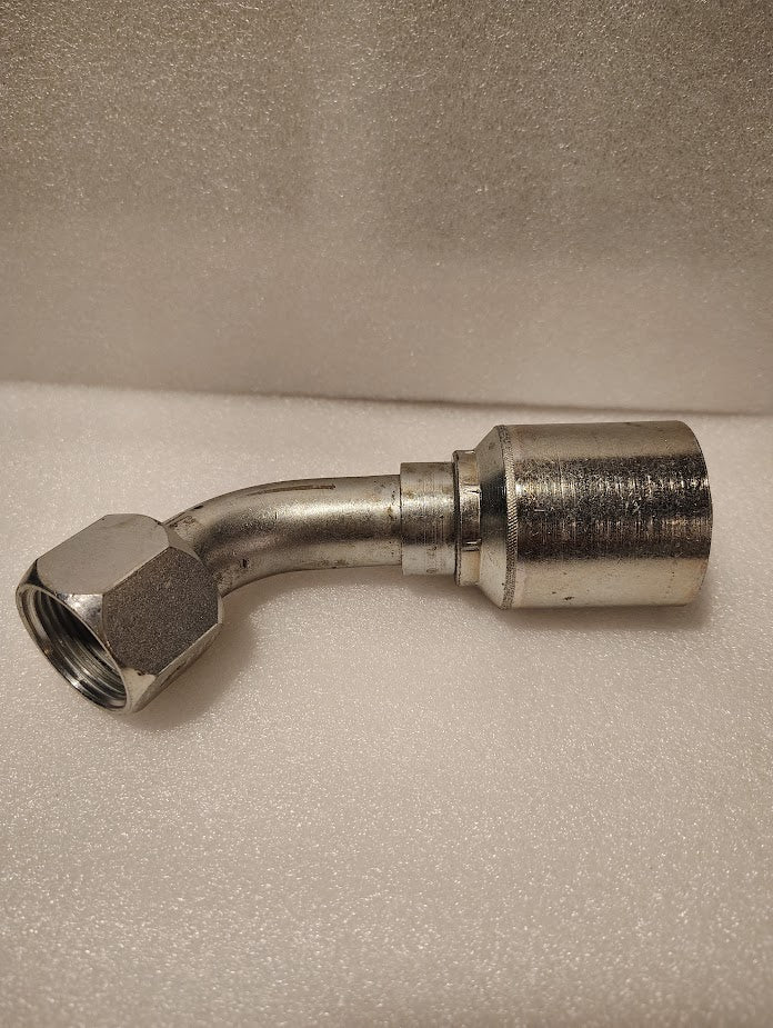 Weatherhead 43016U - C66 | 1" Hose x 1" JIC Swivel Fitting - 60 bend Fitting