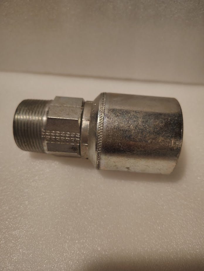 Weatherhead 43020U - 120 | 1 1/4" Hose x 1 1/4" NPTF Solid Fitting - Straight | GW01 - 20x20 Fitting