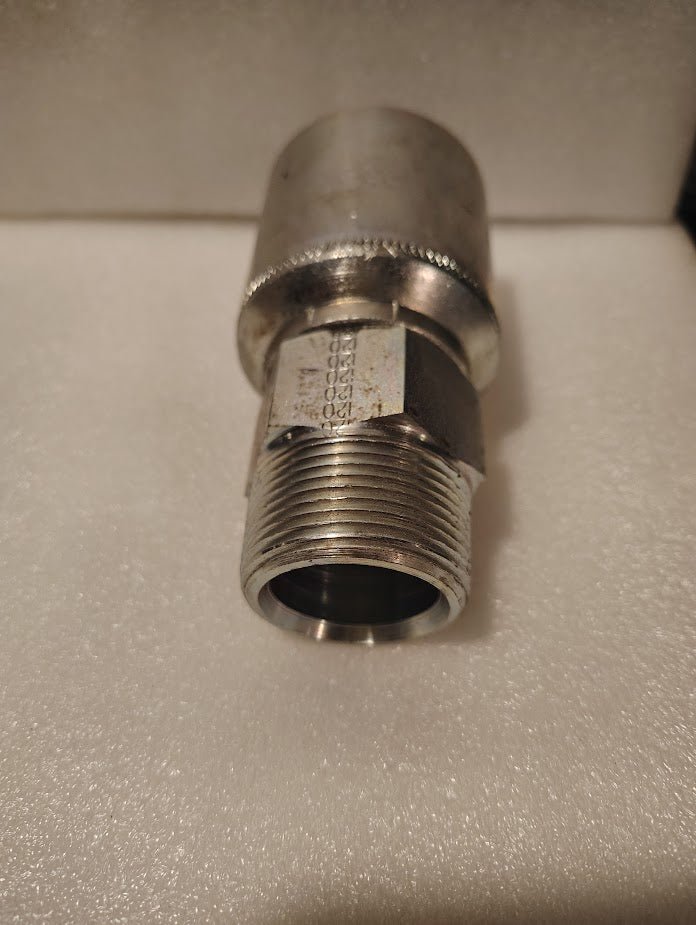 Weatherhead 43020U - 120 | 1 1/4" Hose x 1 1/4" NPTF Solid Fitting - Straight | GW01 - 20x20 Fitting