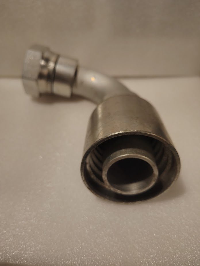 Weatherhead 43024U - 678 | 1 1/2" Hose x 1 1/2" JIC/SAE Swivel Fitting - 90 bend | GW26 - 24x24 Fitting