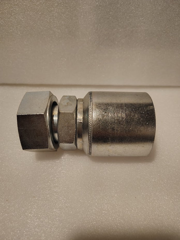 Weatherhead 43024U - S84 | 1 1/2" Hose x 1 1/2" ORFS Swivel Fitting - Straight | GW30 - 24x24 Fitting