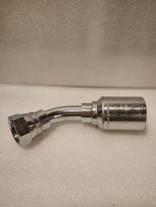 Weatherhead 43012U - 52P | 3/4" Hose x 3/4" BSPP - 45 bend | GW43 - 12x12 Fitting