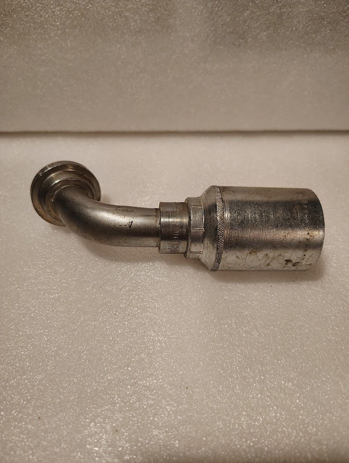 Weatherhead 43012U - H62 | 3/4" Hose x 3/4" Code 61 Flange Fitting - 67.5 bend | GW52 - 12x12 Fitting