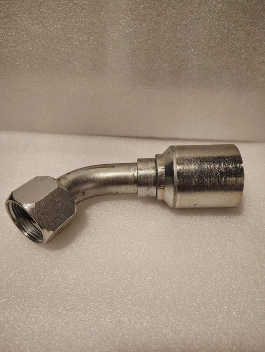 Weatherhead 43016U - C66 | 1" Hose x 1" JIC Swivel Fitting - 60 bend Fitting