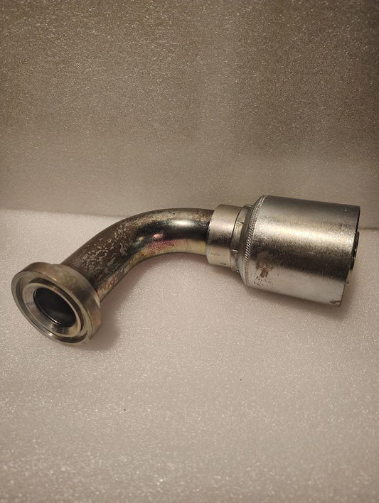 Weatherhead 43020U - G80L40 | 1 1/4" Hose x 1 1/4" Code 61 - 97 Long | GW54 - 20x20 Fitting