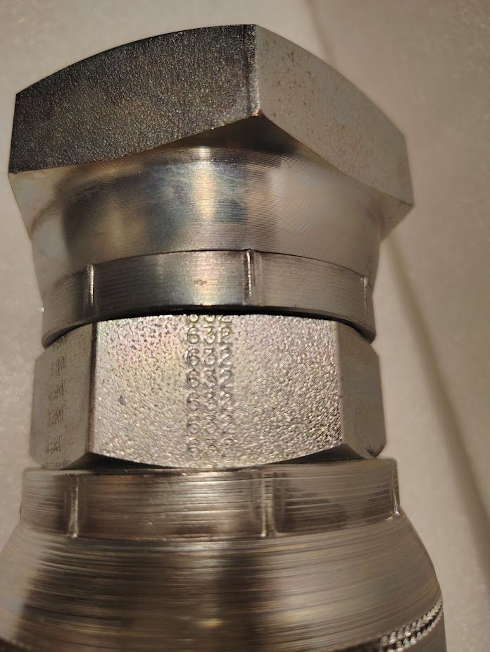 Weatherhead 43032U - 632 | 2" Hose x 2" JIC Swivel Fitting - Straight | GW09 - 32x32 Fitting