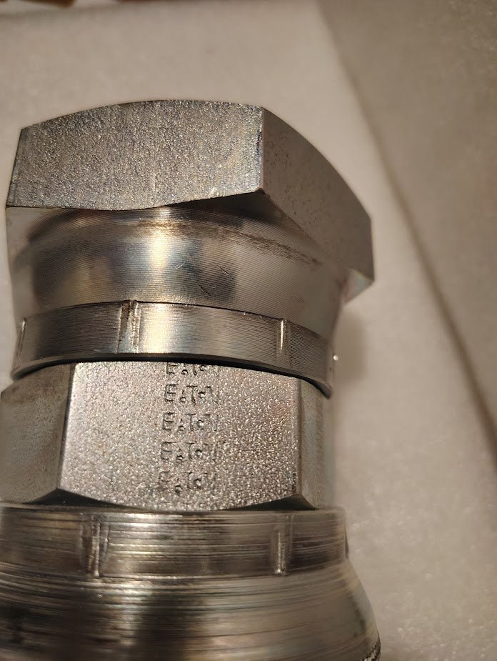 Weatherhead 43032U - 632 | 2" Hose x 2" JIC Swivel Fitting - Straight | GW09 - 32x32 Fitting